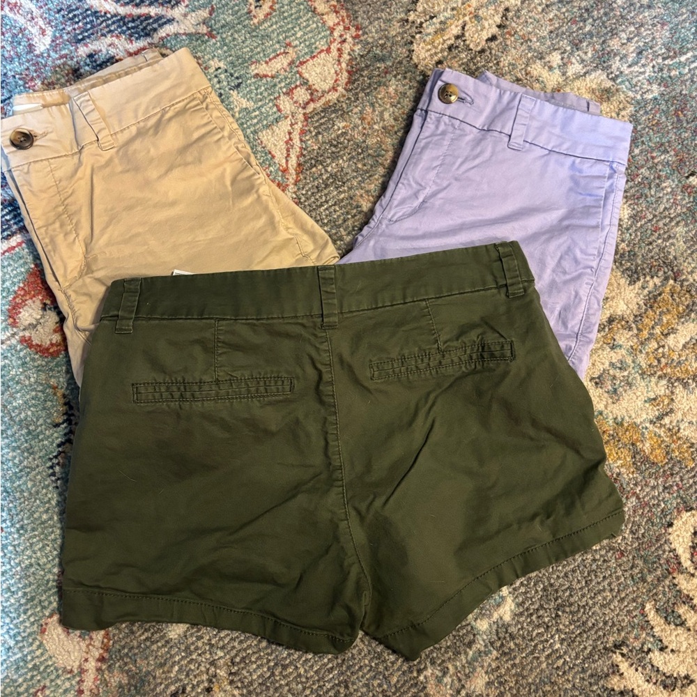 Old Navy Women's Cargo Shorts - Olive, Beige, Lavender